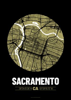 Sacramento City Map Design