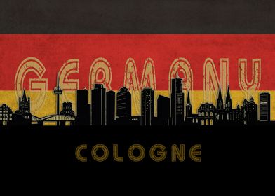 cologne skyline flag