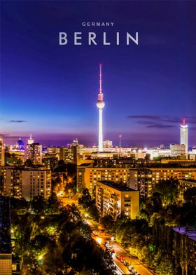 Berlin night view