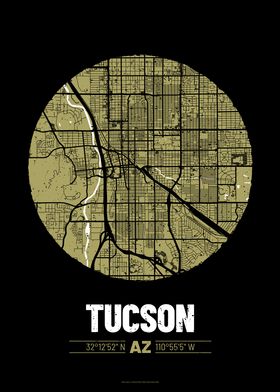 Tucson City Map Design