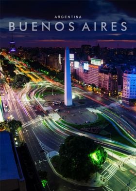 Buenos Aires night view
