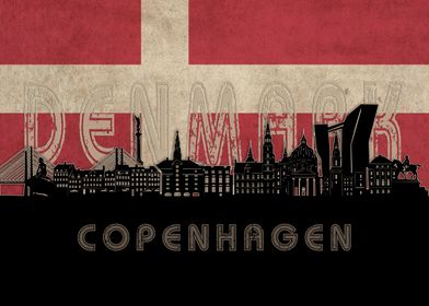 copnehagen skyline flag