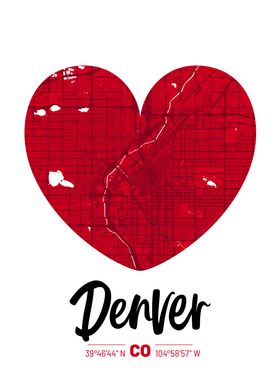 Denver City Map Design