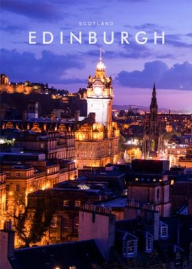 Edinburgh night view
