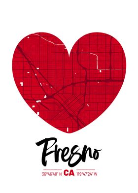 Fresno City Map Design