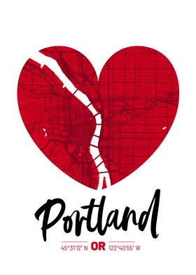 Portland City Map Design