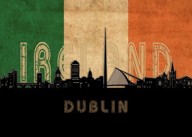 dublin skyline flag