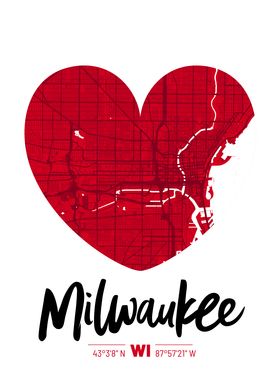 Milwaukee City Map Design