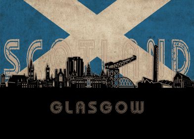 glasgow skyline flag