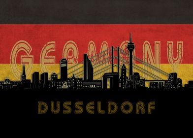 dussledorf skyline flag