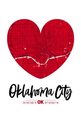 Oklahoma City Map Design