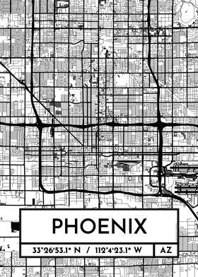 Phoenix City Map Design