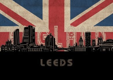 leeds skyline flag