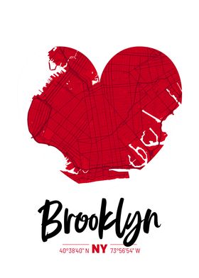 Brooklyn City Map Design