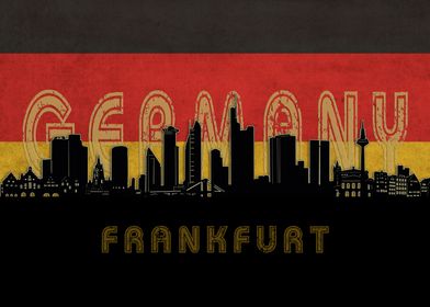 frankfurt skyline flag