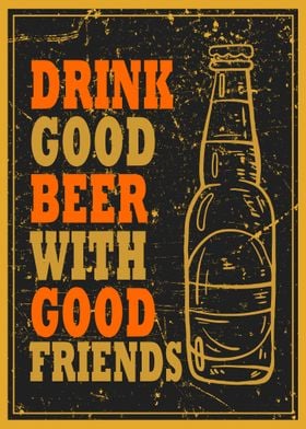 Beer Vintage Poster Retro