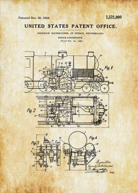 Steam Locomotive Patent