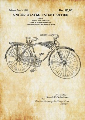 Schwinn Bicycle Patent