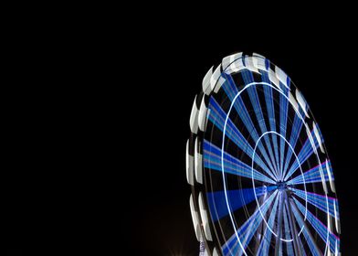 Ferris wheel in a night