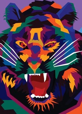 Tiger in PopArt