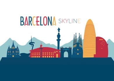 Barcelona Skyline