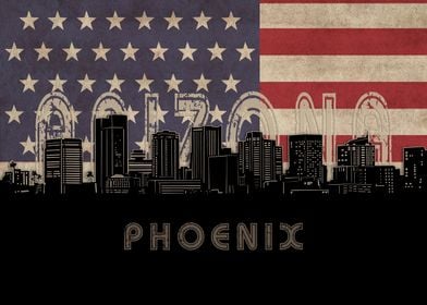 phoenix skyline flag