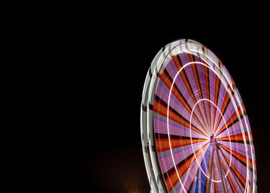 Ferris wheel in a night