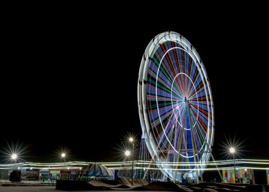 Ferris wheel in a night 