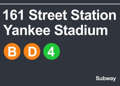 yankee stadium subway sgin