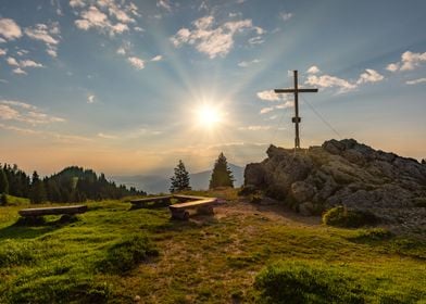 Sunrise in the mountains