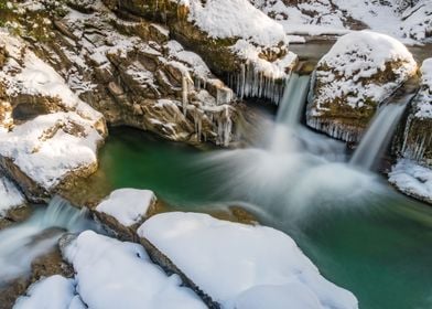 Icy waterfall