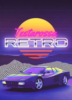 TESTAROSSA RETRO CAR