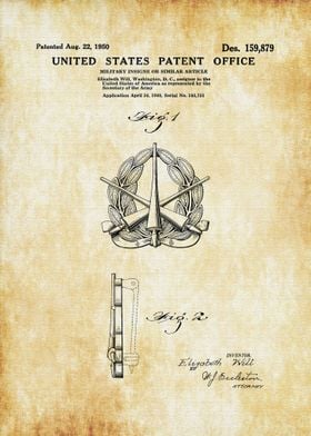 Army Insigne Patent