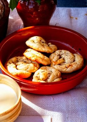 Fresh Pastry In A Plate