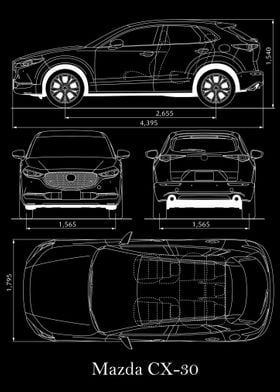 Mazda CX30 2019 Blueprint