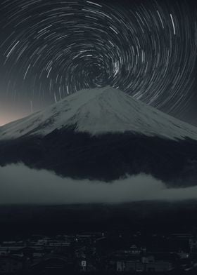 mt fuji star timelapse v2