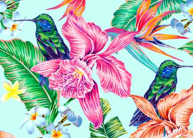 Tropical Floral Print