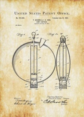 Army Canteen Patent 1902