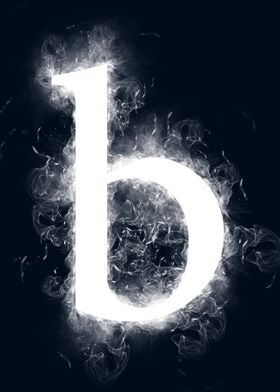 b small letter smoky 