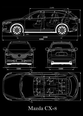 Mazda CX8 2019 Blueprint