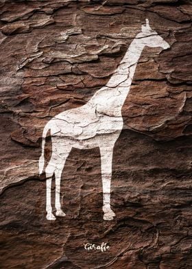 Giraffe Wood Silhouette