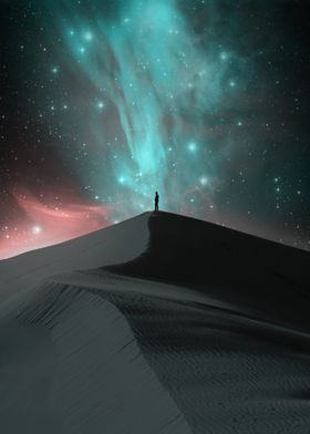 lonely desert night