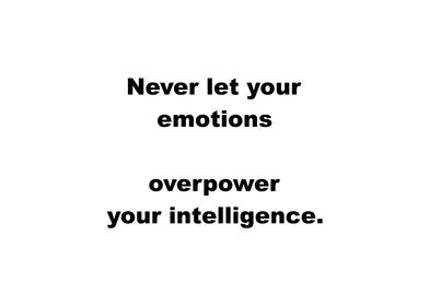 Never Let Emotions