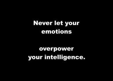 Never Let Emotions