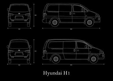 Hyundai H1 2007 Blueprint 