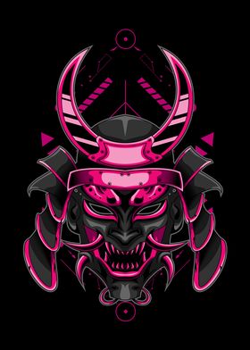 magenta samurai art