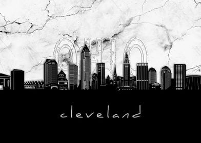 cleveland skyline marble