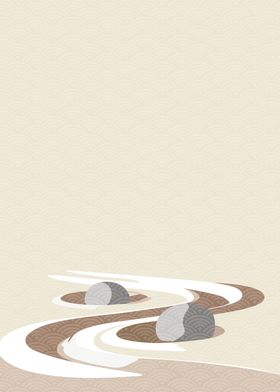 Zen garden background 