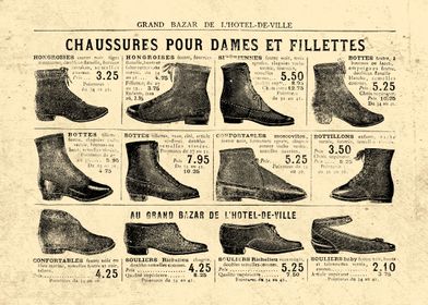 CHAUSSURES DAMES 1900