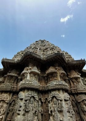 indian temple blue sky    